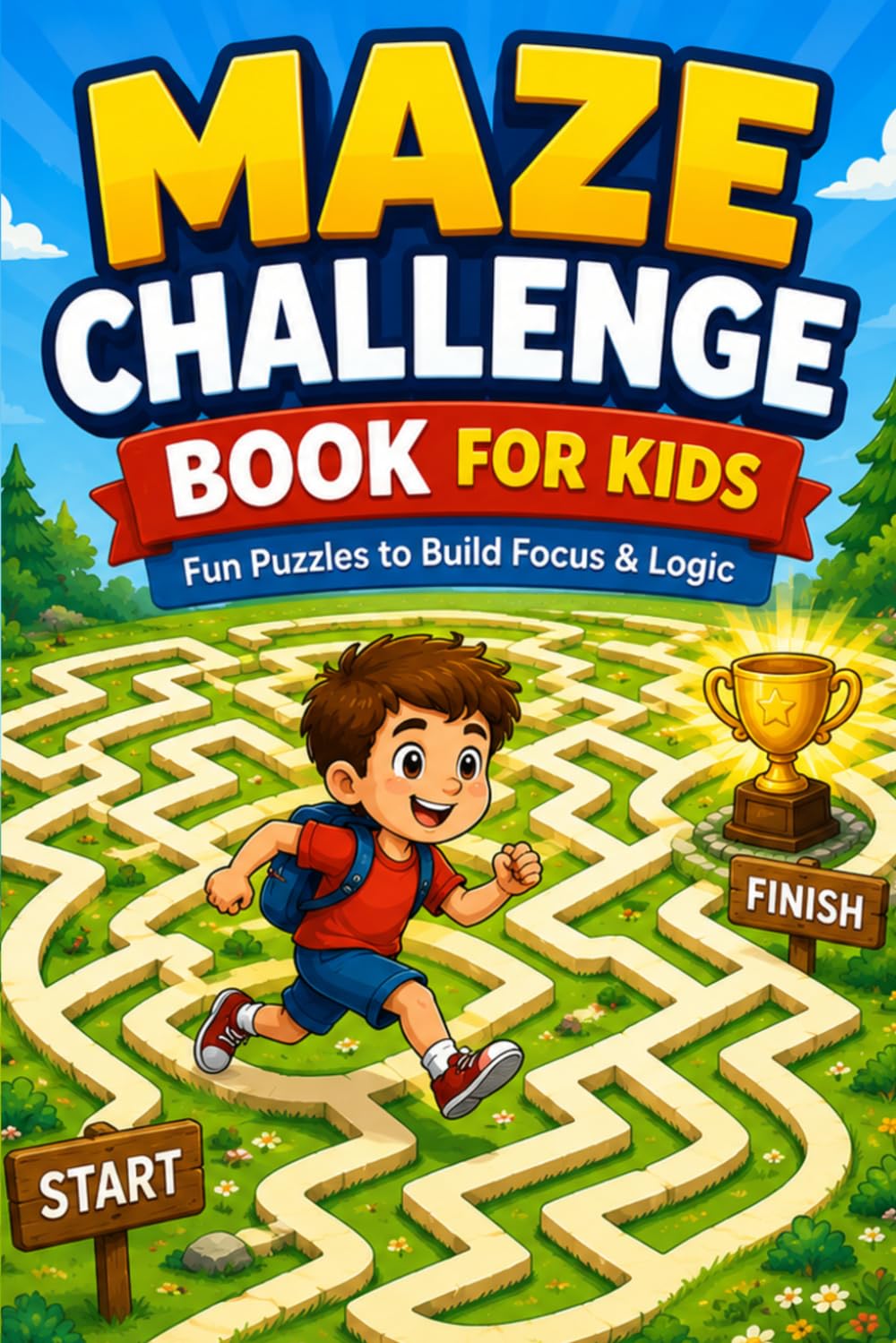 MAZE CHALLENGE BOOK FOR KIDS: Fun Puzzles to Build Focus & Logic
