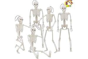 JOYIN Halloween Glow in the Dark Skeleton Hanging Luminous Full Body Skeleton