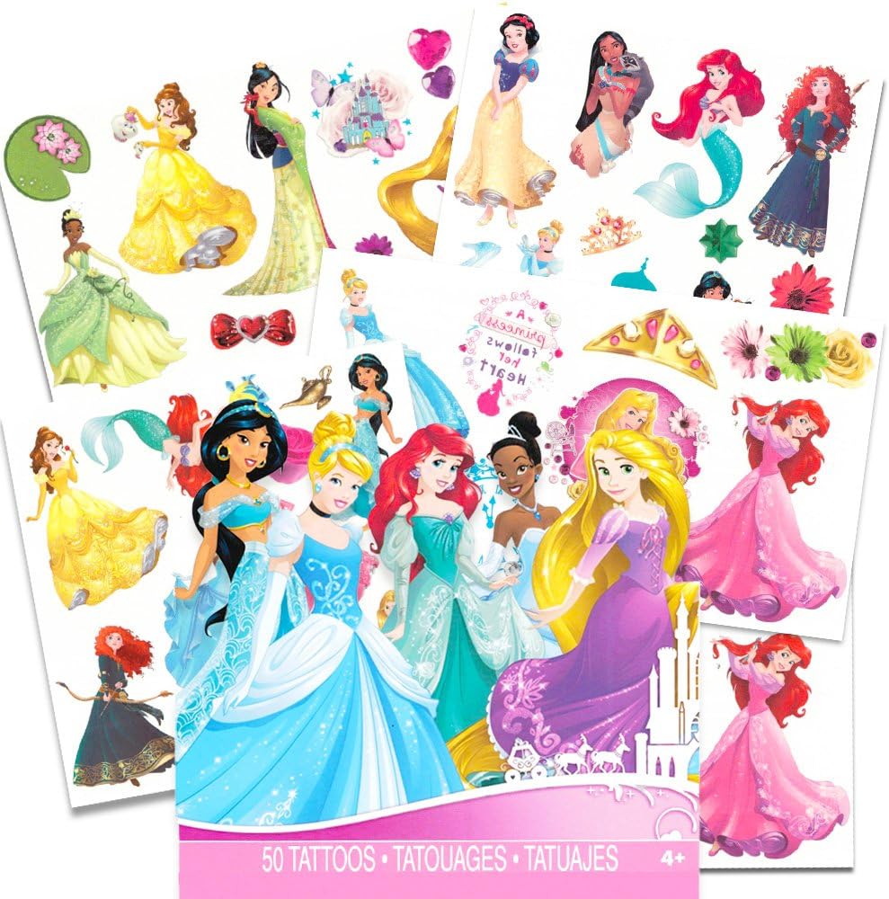 UPD Disney Princess Over 50 Temporary Tattoos