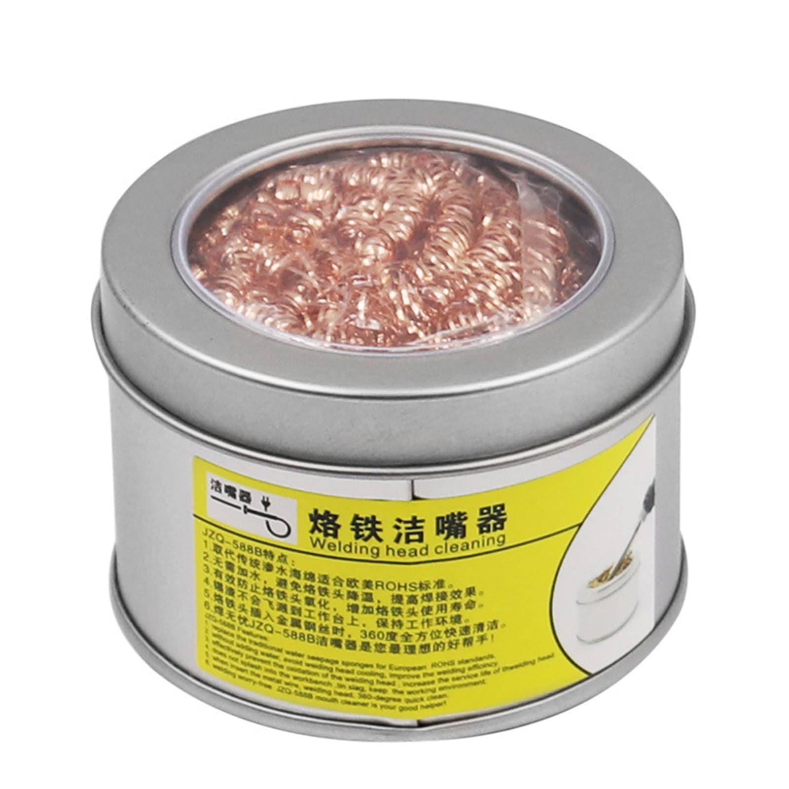 Soldering Iron Tip Cleaner Solder Tip Cleaner Welding Soldering Coiled Metal Sponges Electronics Repair Professional Welding