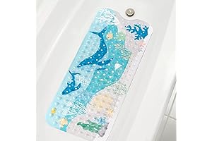Whale Bathtub Mat for Little Ones: Non-Slip, Extra Comfort, and Sensory Delight