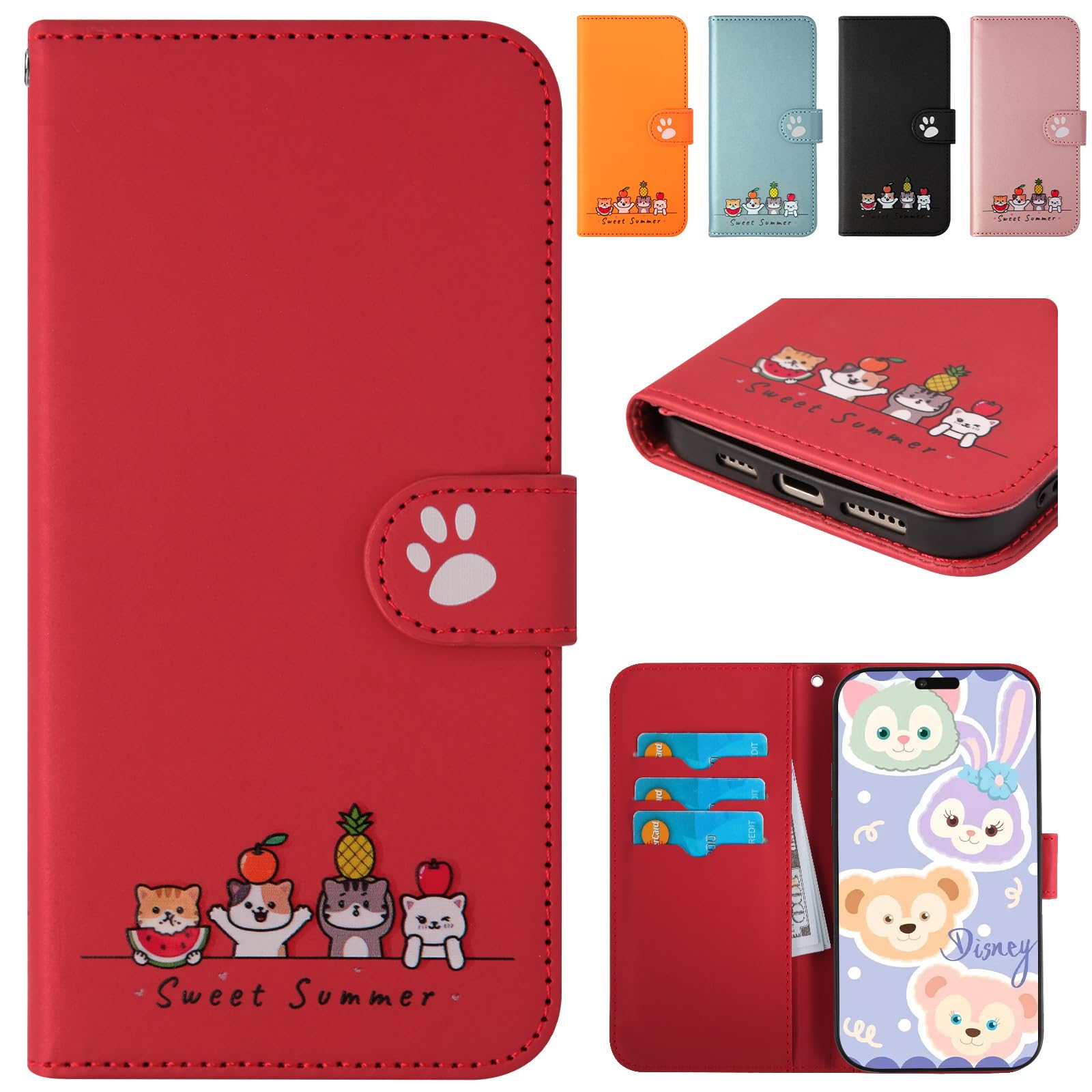 Amazon.co.jp: Kedic for Moto G05 ケース 手帳型 明るい色 絵が鮮やか