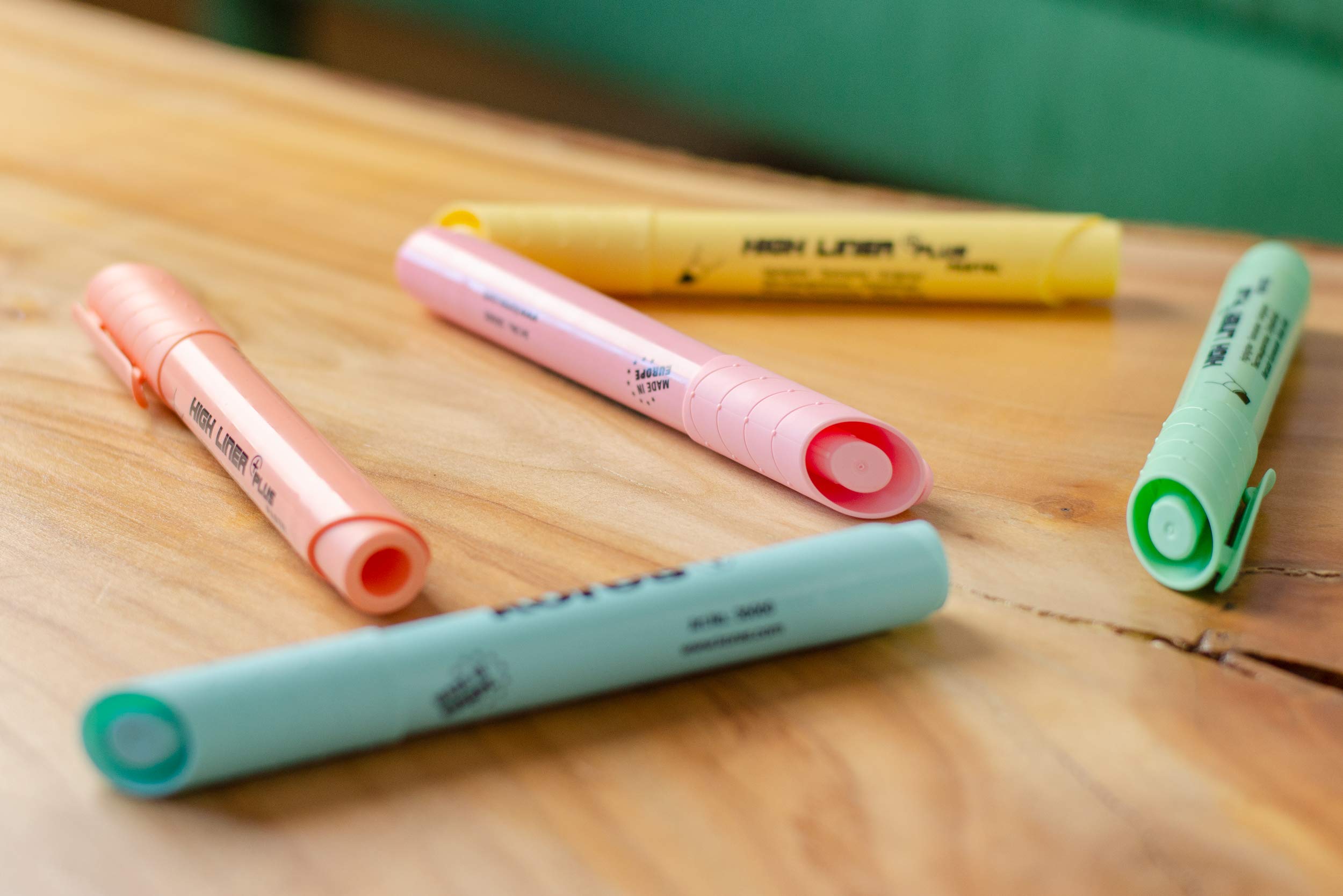 Evidenziatore Kores High Liner Plus Verde Fluorescente - Punta A Scalpello Per Scuola E Ufficio (Confezione Singola) - Foto 5