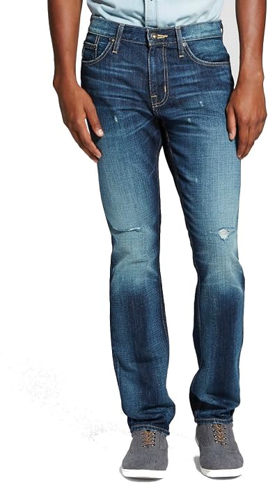 Amazon.com: Mossimo Premium Jeans Slim Fit para hombre, Straight, 36  cintura x 30L pierna, Antique Destruction : Ropa, Zapatos y Joyería