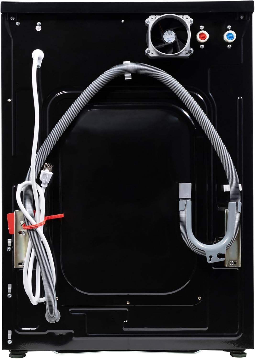 Sekido All-in-One Washer Dryer VENTLESS/VENTED PET cycle 1.62cf/15lbs 110V (Black)