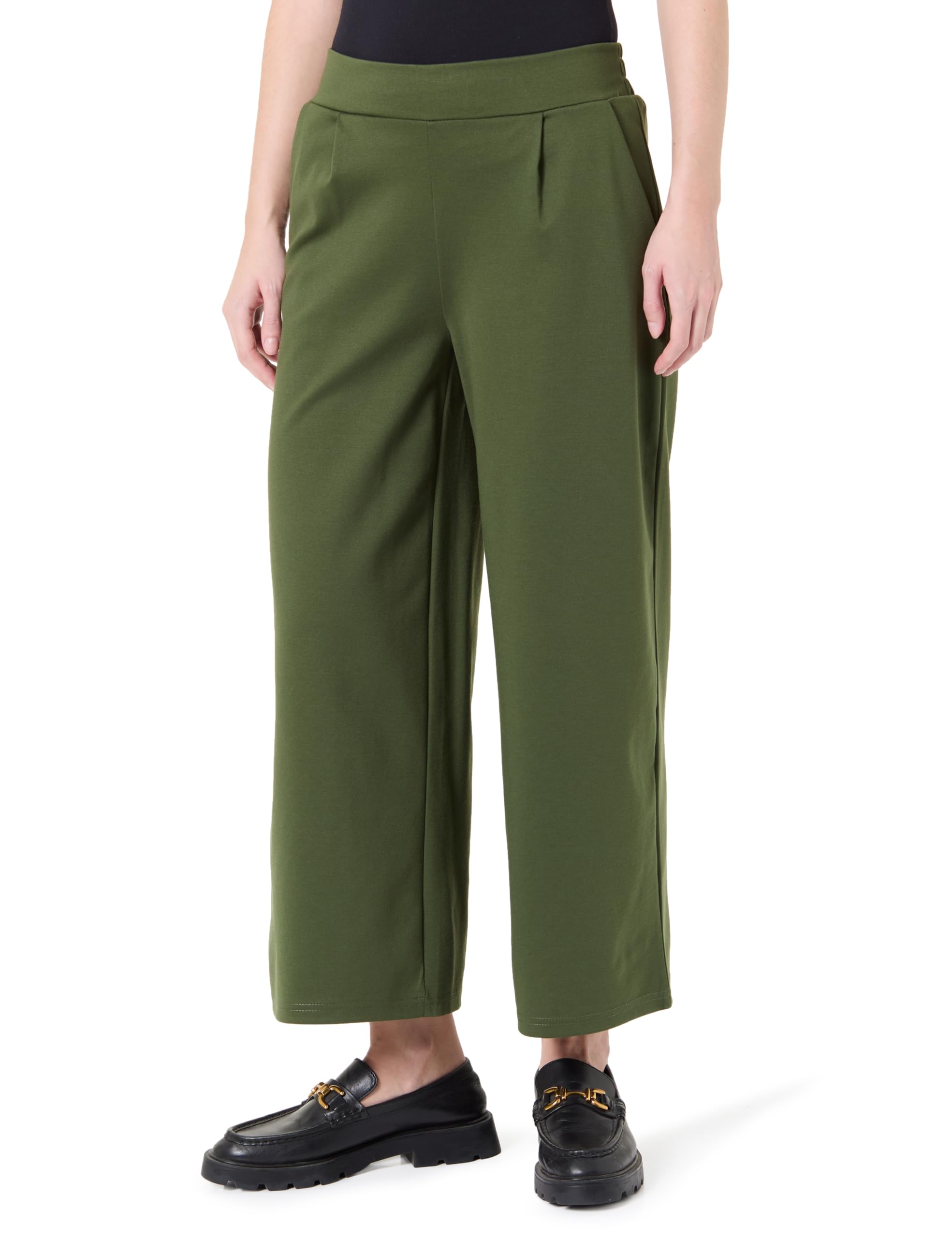 Ichi Women's 190419/Rifle Green Ihkate Sus Wide Pa Business Casual Pants, S