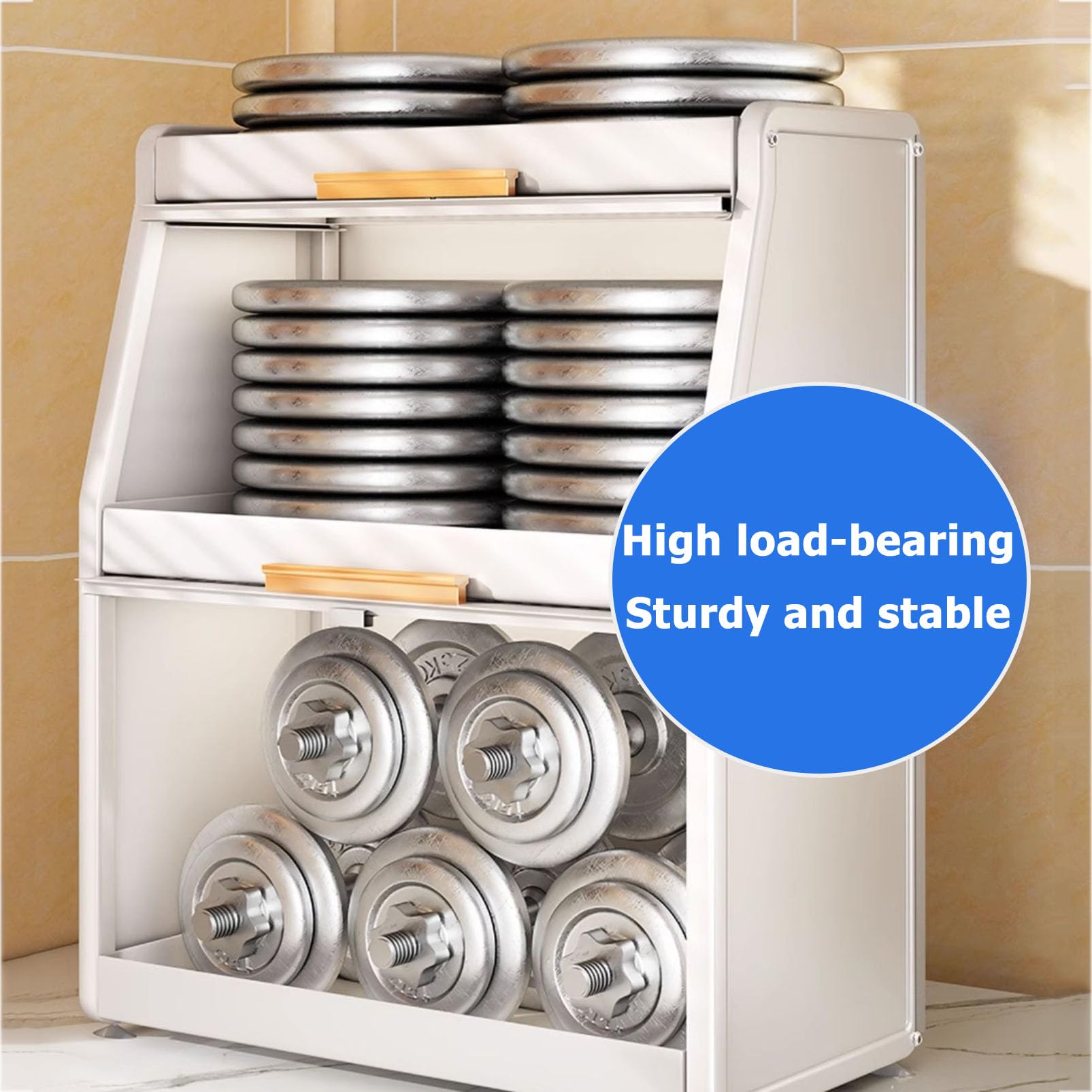 Organizador de especias para encimera de cocina, armario de almacenamiento de condimentos de acero resistente con puertas, mini organizador de despensa que ahorra espacio para un almacenamiento