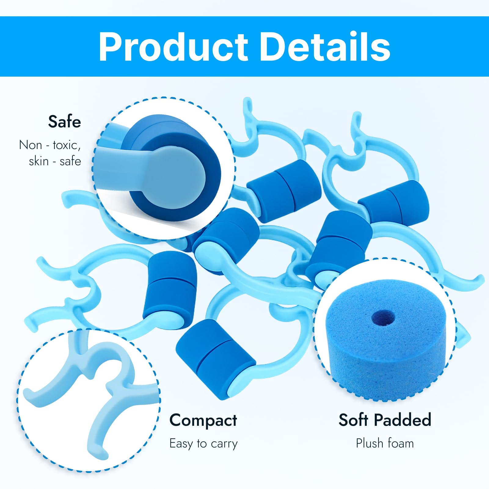 Esshogo 12 Pezzi Nuoto Naso Clip, Naso in Silicone per Nuoto, Stringinaso Nuoto Professionale, Silicone Clip Naso Nuoto, Tappanaso Nuoto, per Protezione Allenamento da per Adulti e Bambini Comodo