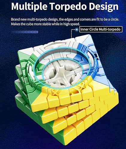 Miniatura 7 de Willking Moyu Meilong 6x6 M Cubo magnético de velocidad MFJS Meilong 6M V2 6x6 cubo sin etiqueta 2023 última versión