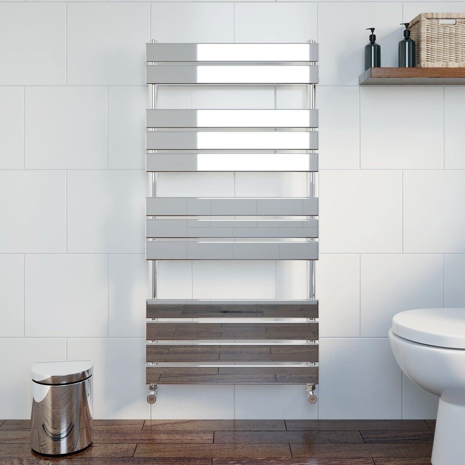 Buy DuraTherm Bathroom Heated Towel Rail Radiator Wall Mounted Flat