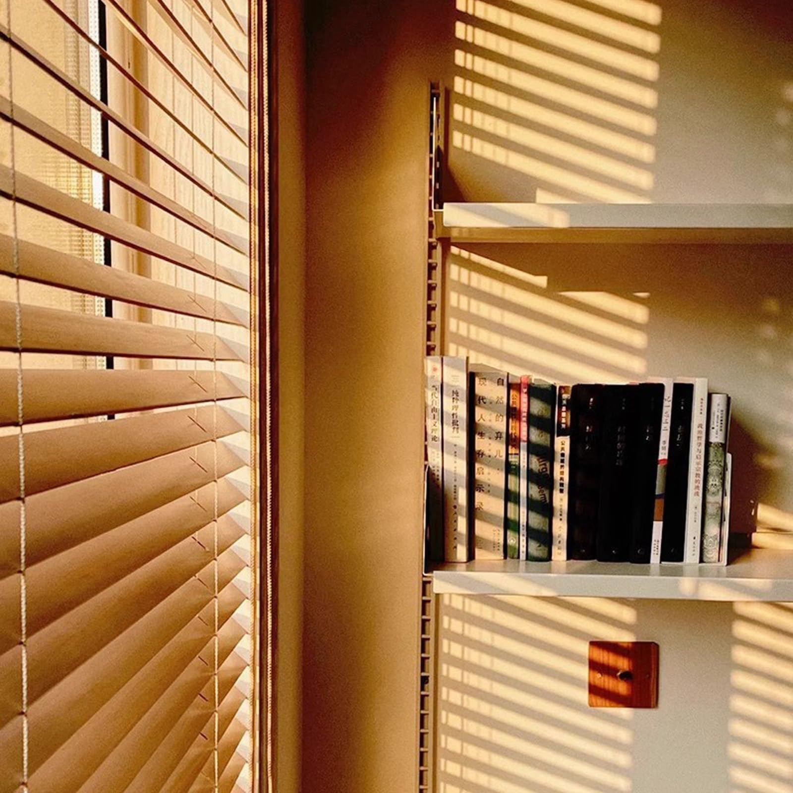 Estores Venecianos De Madera Sin Cables, Lamas De 5cm, Persianas A Medida 60 80 100 120 140 160 180 200 Cm para Dormitorio Y Salón, Aislamiento Térmico Y Madera Falsa para Privacidad