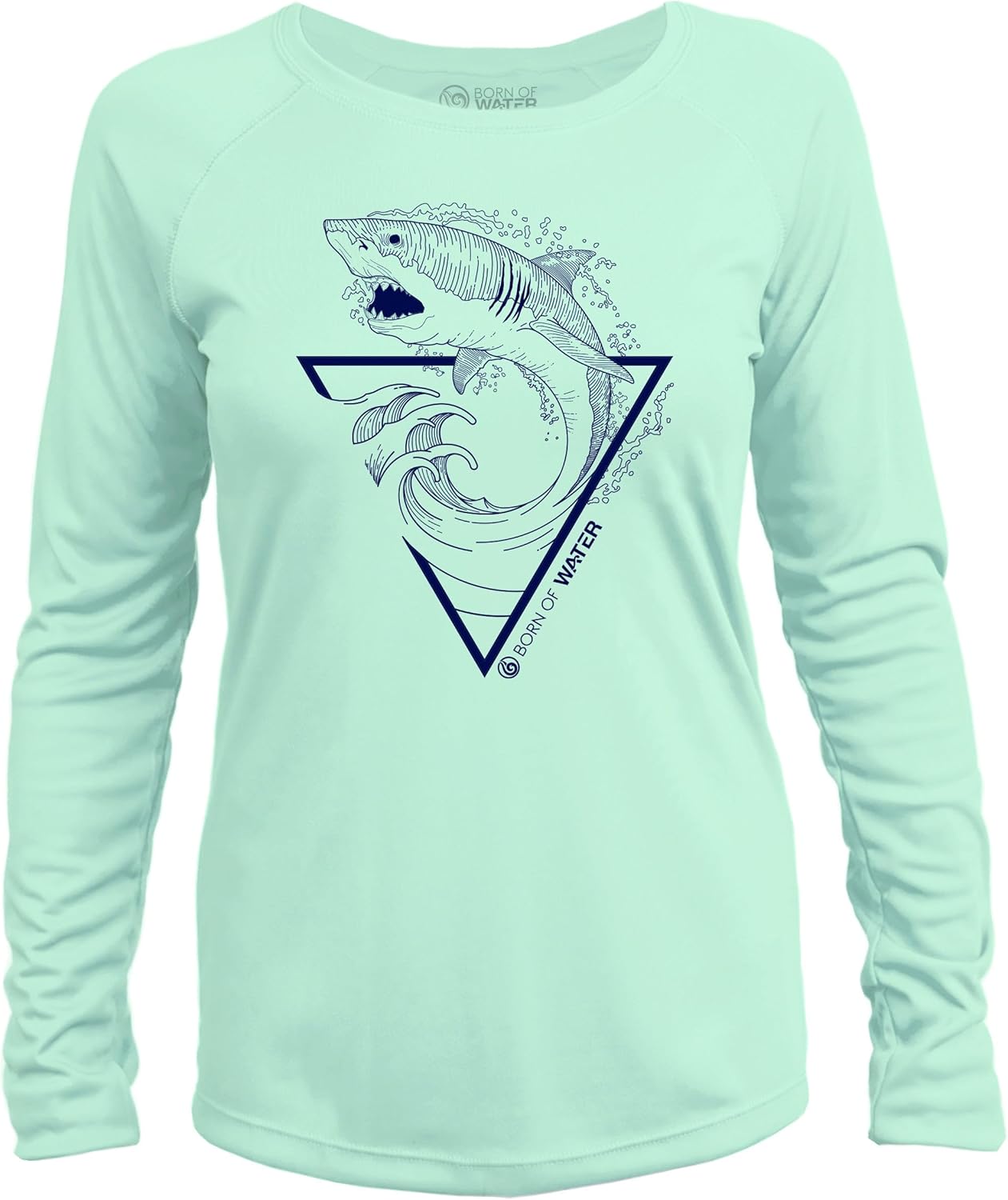 Great White Shark: Womens Long Sleeve UV Shirt