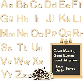 52 Pieces Wooden Alphabet Magnets Capital Lowercase Magnetic Letters for Fridge Magnets Alphabet for Home Classroom Learning Refrigerator School Board Toys Supplies