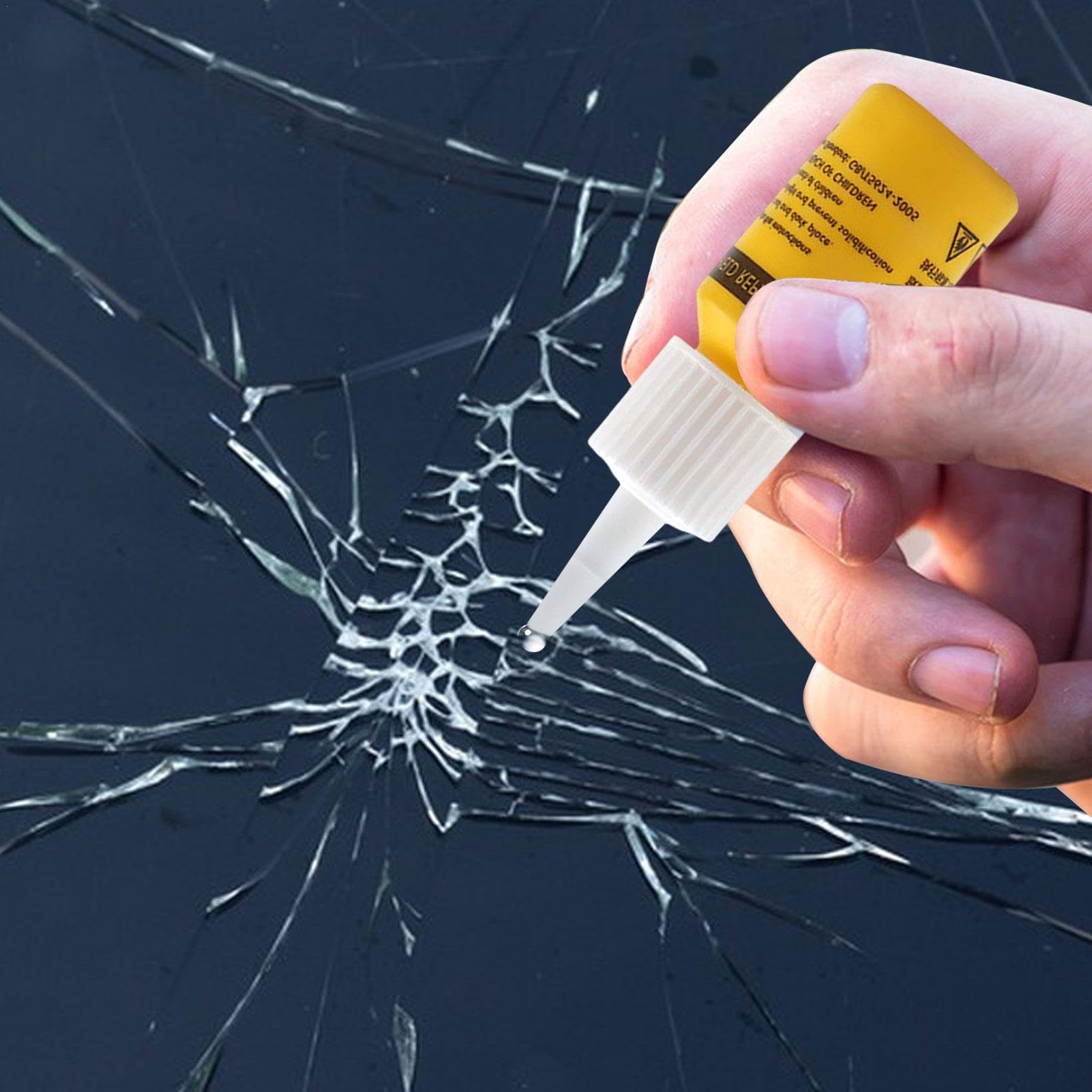 Kit de réparation de pare-brise – Liquide de réparation de fissure de verre, réparation rapide des éclats et des fissures dans le pare-brise | Réparation de fissures de pare-brise de voiture et verre