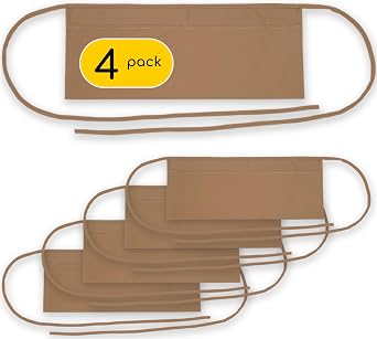 2 Pocket Canvas Work Waist Nail Apron Belt Washable Tool Utility Gardening Woodworkers Roofers Artists & Crafts