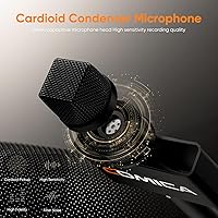 Vista 4 de COMICA Revo S Micrófono de mano inalámbrico, micrófono profesional de entrevista de mano para iPhone16 15, teléfonos Android, computadoras