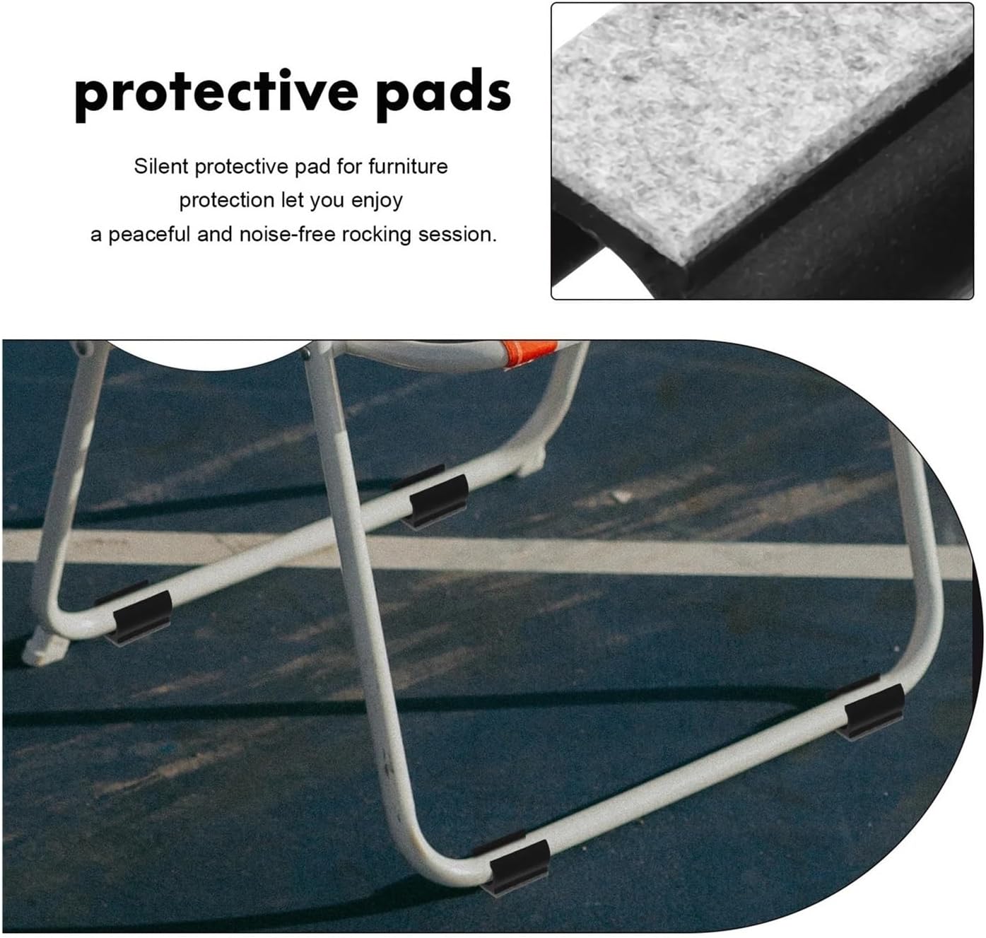 Felt Furniture Pads Chair Leg Floor Protectors 30pcs U Shape Furniture Pads for Hardwood Floors Legs U-Shaped Caps Felt Protector Protecting