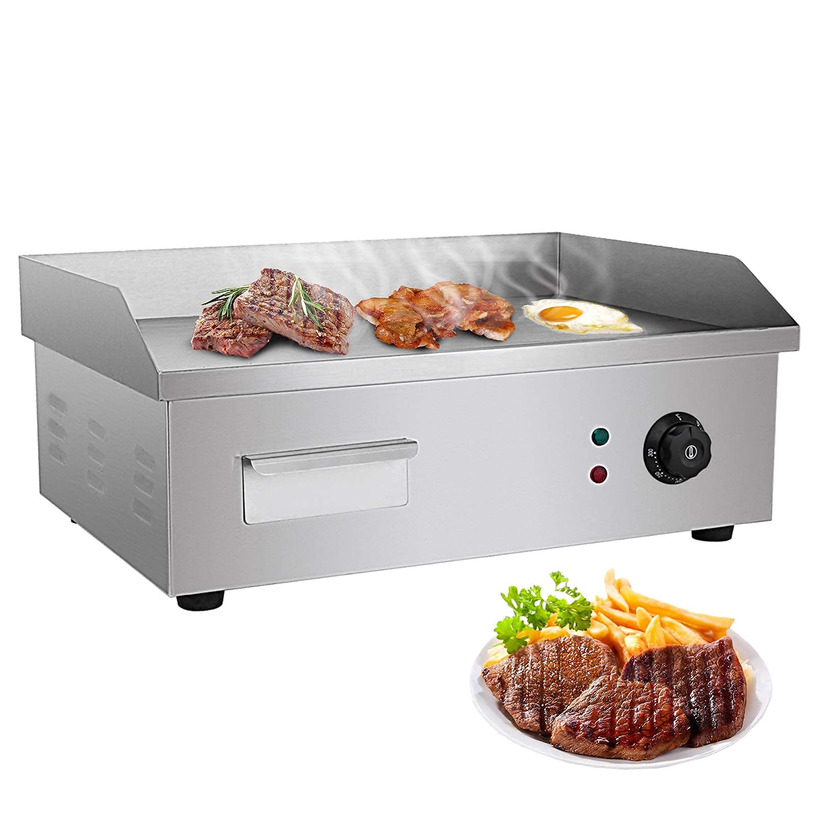 Buy RTYUIO Electric Flat Top Grill 3000W Electric Countertop Griddle