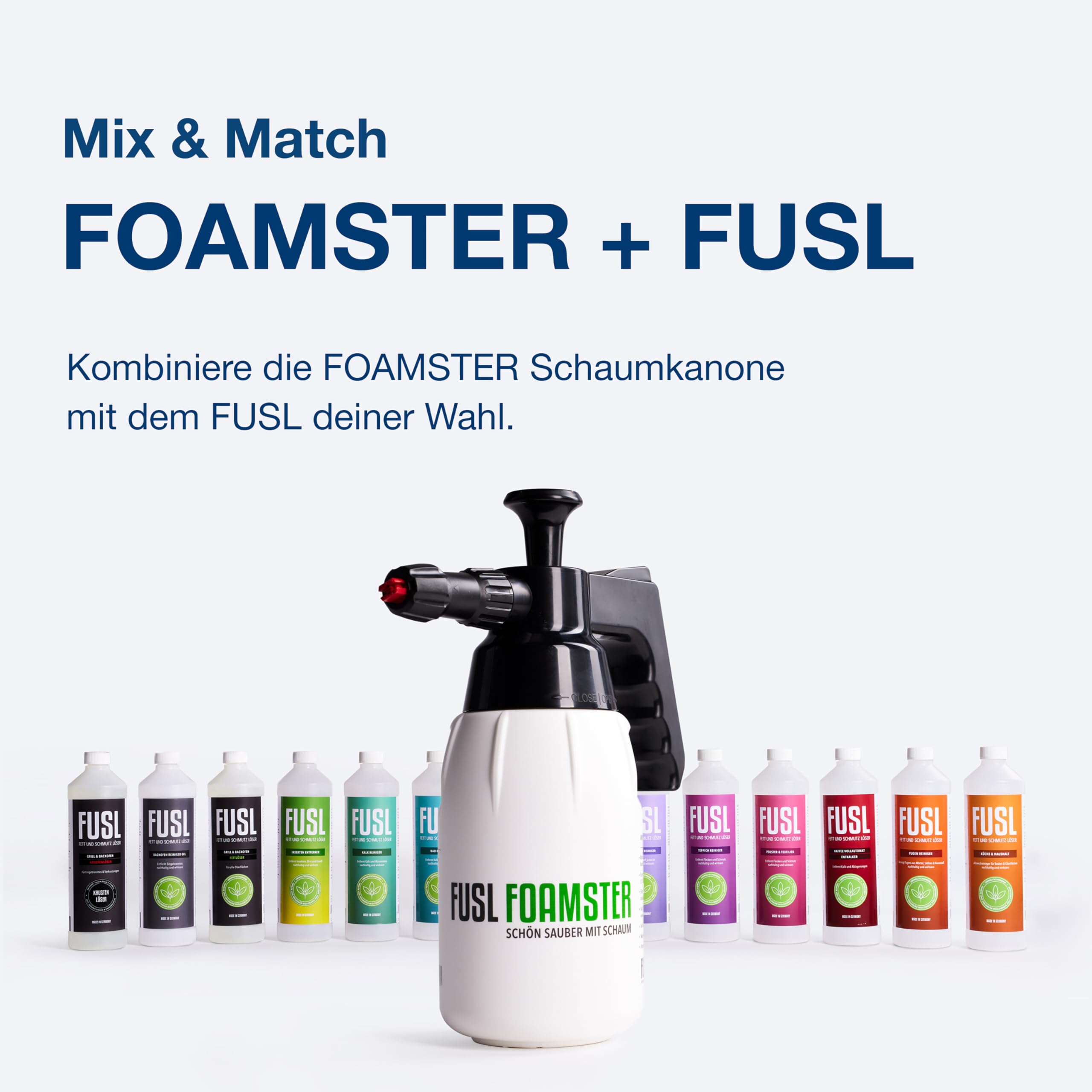 Polsterreiniger & Textilreiniger - Effektive Fleckenentfernung für Sofa, Auto, Sessel & Couch - Schnelltrocknend, geruchsneutral & ohne aggressive Chemikalien - Reiniger Set Made in Germany