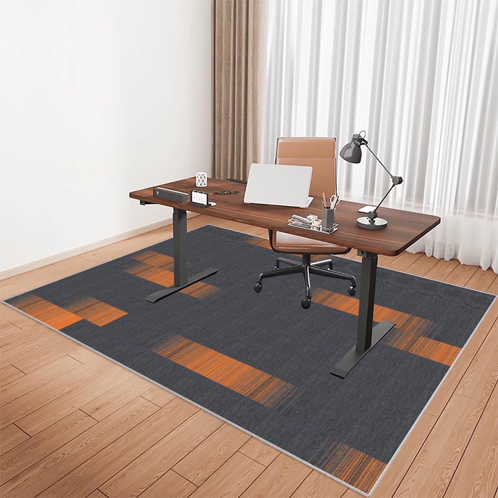 Tkuhknag Office Chair Mat for Carpet Floor 150 x 180 cm - Carpet Chair Mats - Non-slip Gaming Rug - Computer Chair Rug for Home - Floor Protectors for Chairs - Office - Protective Chair Mat Carpet