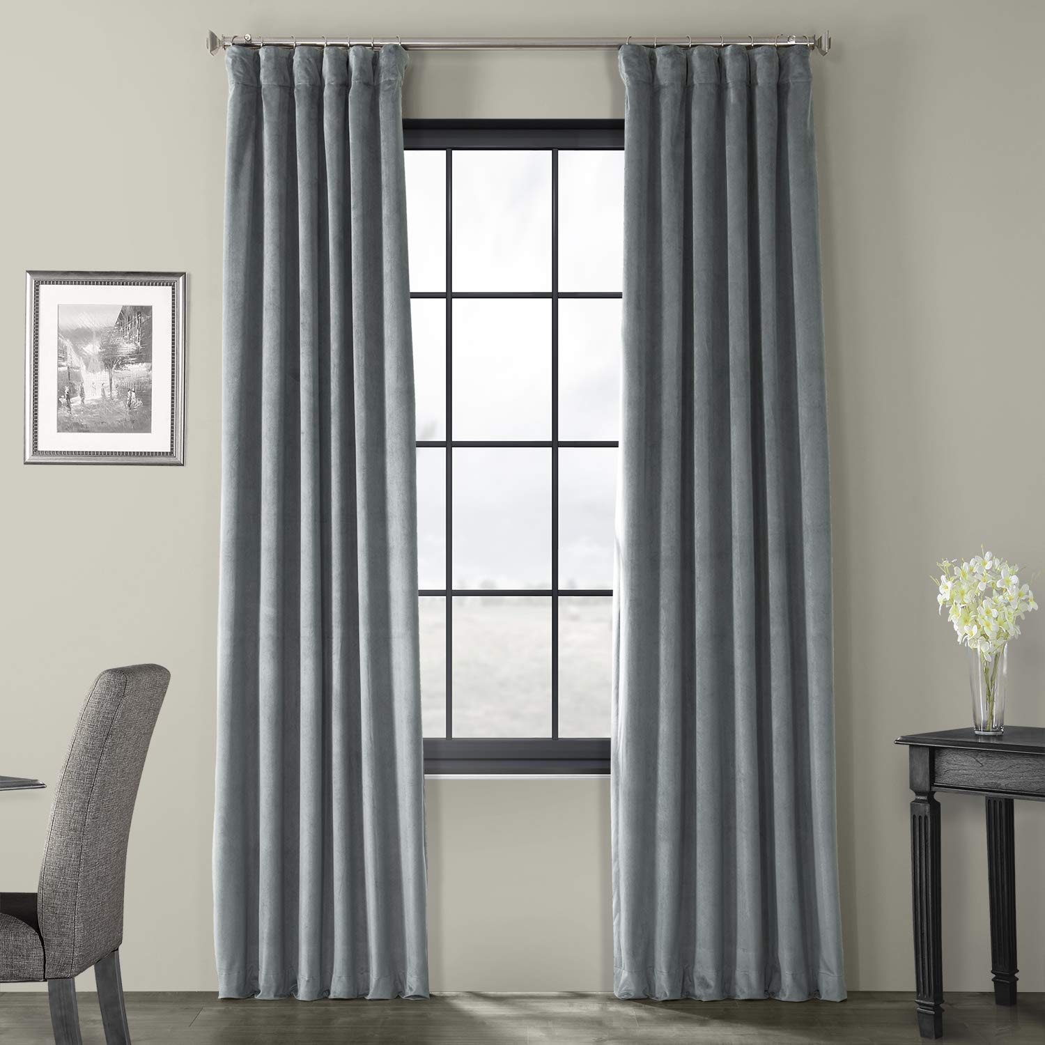 Velvet Curtains Restoration Hardware Curtains & Drapes