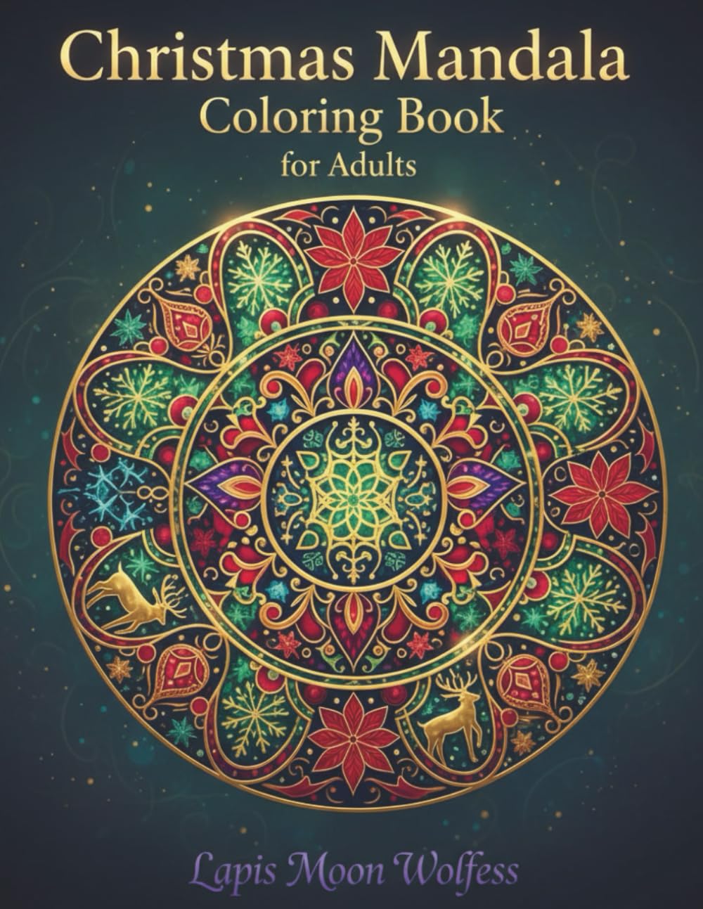 Christmas Mandala Coloring Book for Adults: Beautiful Holiday Mandalas for Relaxation • Festive Stress-Relief Designs • 40 Joyful Christmas Patterns