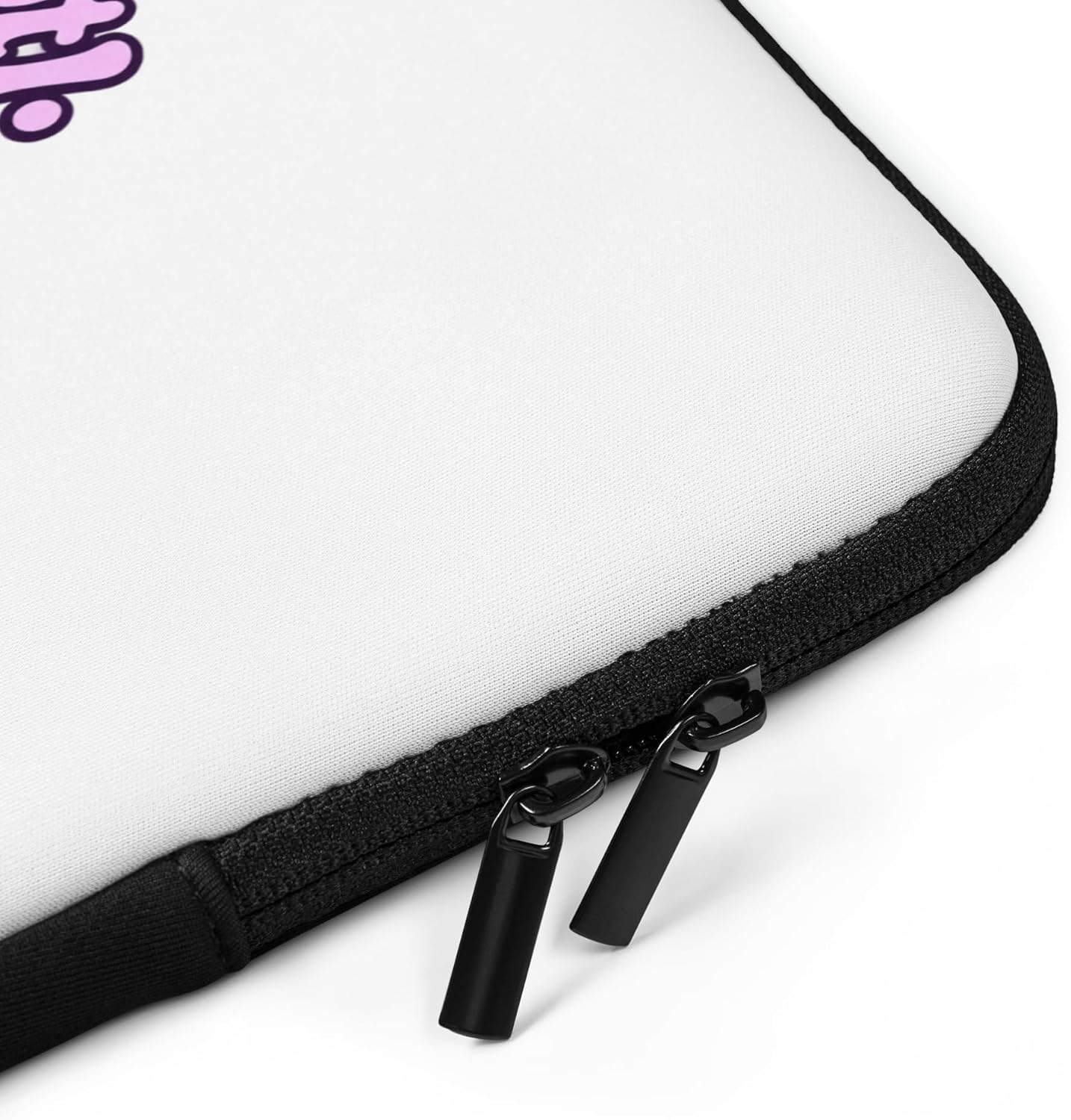 Kawaii Axolotl Smiling Bubble Pastel Graphic Laptop Sleeve image 3
