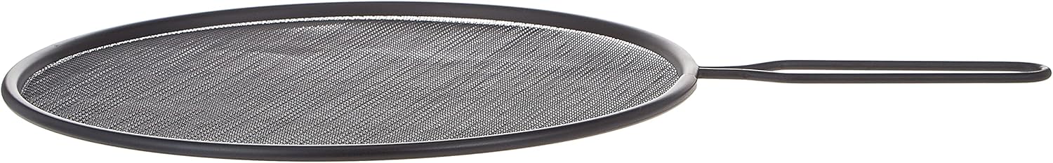 KitchenCraft KCNSSPLAT 29 cm Splatter Guard for Frying Pan, Non Stick, Metal, Black