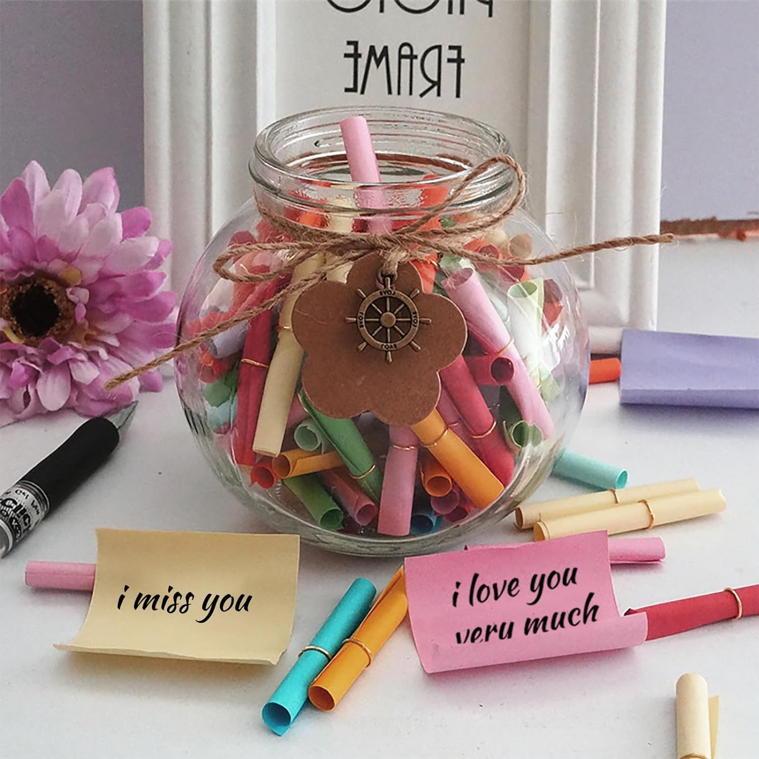100 Rotoli Di Carta Colorata Per Desideri – Piccole Note Per Messaggi, Matrimoni E Decorazioni Creative