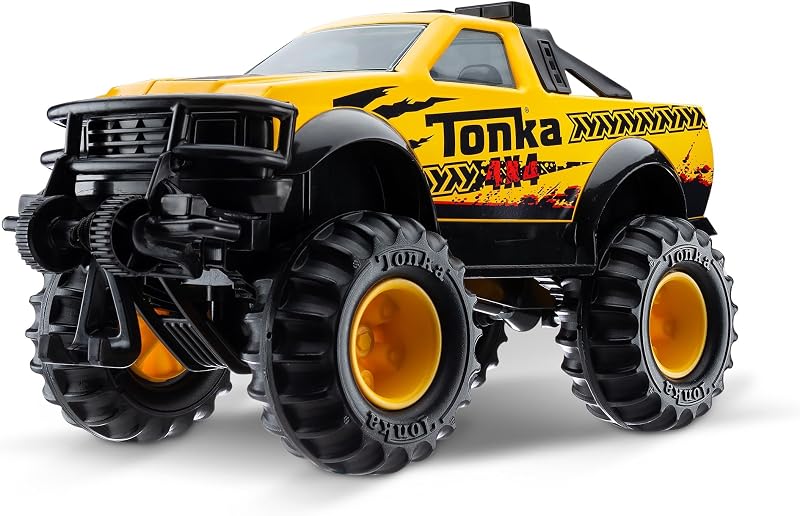 Camioneta Tonka Steel Classics 4x4 – Fabricada con acero y plástico resistente, camión de construcción de juguete amarillo, niños y niñas, niños, niños pequeños, a partir de 3 años