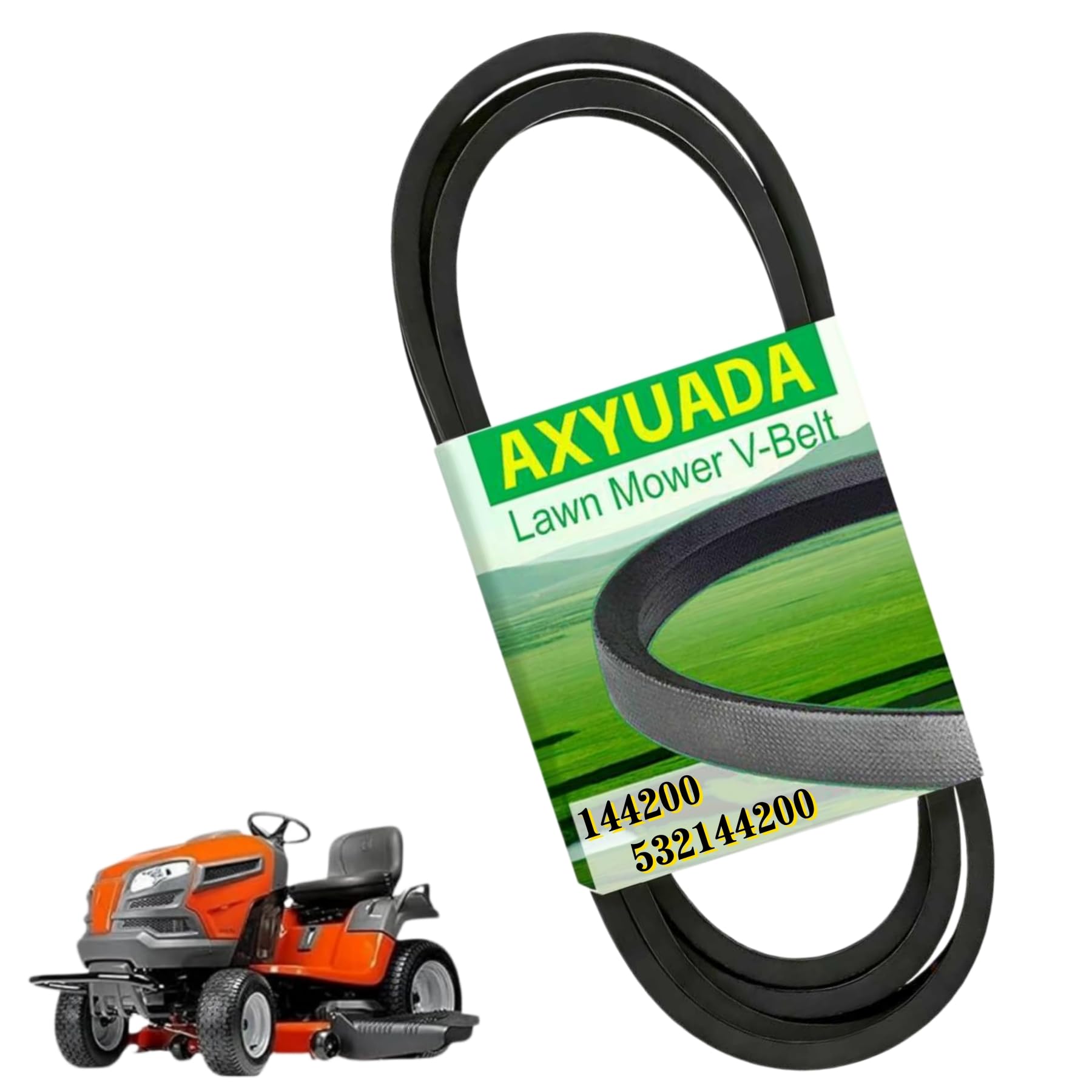 144200 - Correa de transmisión para cortacésped, 1/2 x 88 pulgadas, para cortacésped AYP, Craftsman, Husqvarna, sustituye a los números de pieza: 144200, 419271, 531007562, 532131290, 532144200,