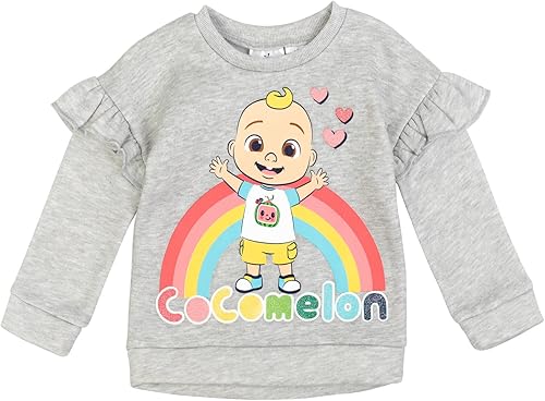 Miniatura 4 de CoComelon JJ - Conjunto de sudadera y pantalones de forro polar para niñas pequeñas