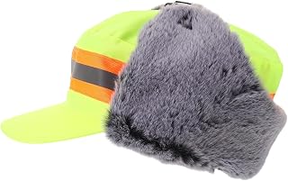 Warme Reflektierende Arbeitsmütze aus Atmungsaktivem Gewebe und Weichem Plüsch Ergonomisch Gestaltet für Herbst und Winter für Arbeit und Skifahren