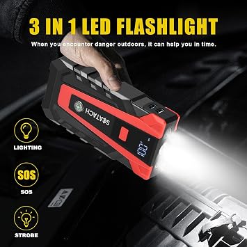 Scatach 5000A Jump Starter, 12V Jump Starter Battery Pack Portable
