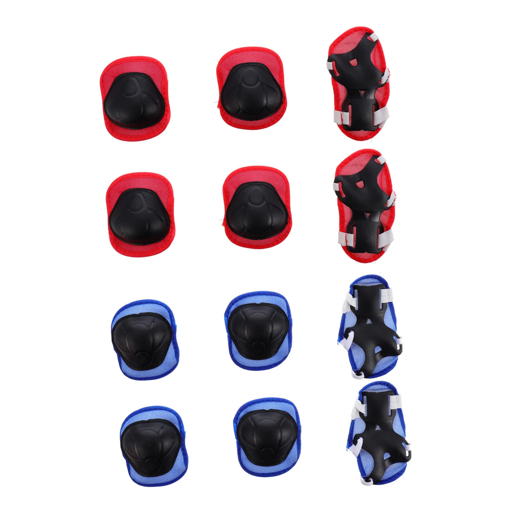 BESPORTBLE 4 Sets Elbow Knee Pads Wrist Guards Mesh Padding Comfortable Fit for Cycling Skateboarding Sports