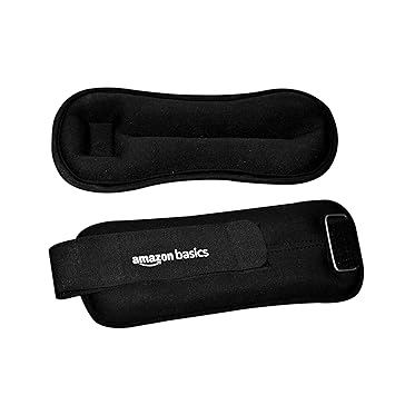 Amazon Basics Neoprene Ankle Weight, 2 Kg, Set of 2