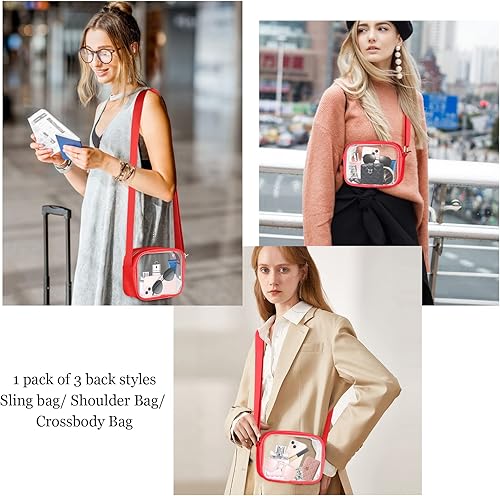 Miniatura 2 de KETIEE Bolso cruzado transparente, aprobado para estadios, para conciertos, eventos deportivos, festivales