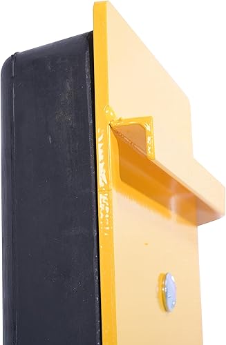 Miniatura 4 de Vestil FCB-818 Moldeado Caucho/Acero Clase II Fork Truck Carro Parachoques Negro/Amarillo