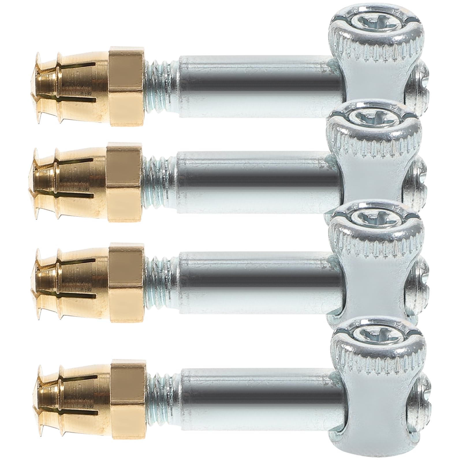 Alipis 4-in-1 Furniture Invisible Connector Set Cabinet Assembling Screws Stainless Steel Screws Nuts Washers Assortment