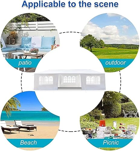 Miniatura 7 de Tienda de campaña para fiestas, cenador al aire libre, boda, patio, camping, cochera, toldo con paredes laterales extraíbles, tienda de campaña
