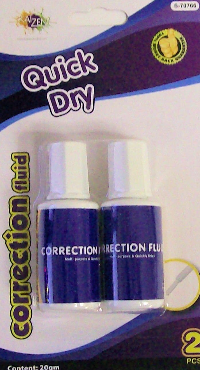 2pk MultiPurpose Correction Fluid Office Products