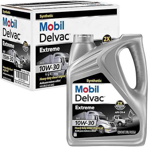 Mobil Delvac Extreme 122454 - Aceite de motor diésel, 10W-30, 4 galones