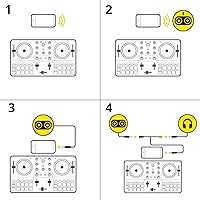 Vista 7 de Hercules DJControl Mix Ultra - Controlador de DJ móvil para teléfonos inteligentes (iOS/Android)