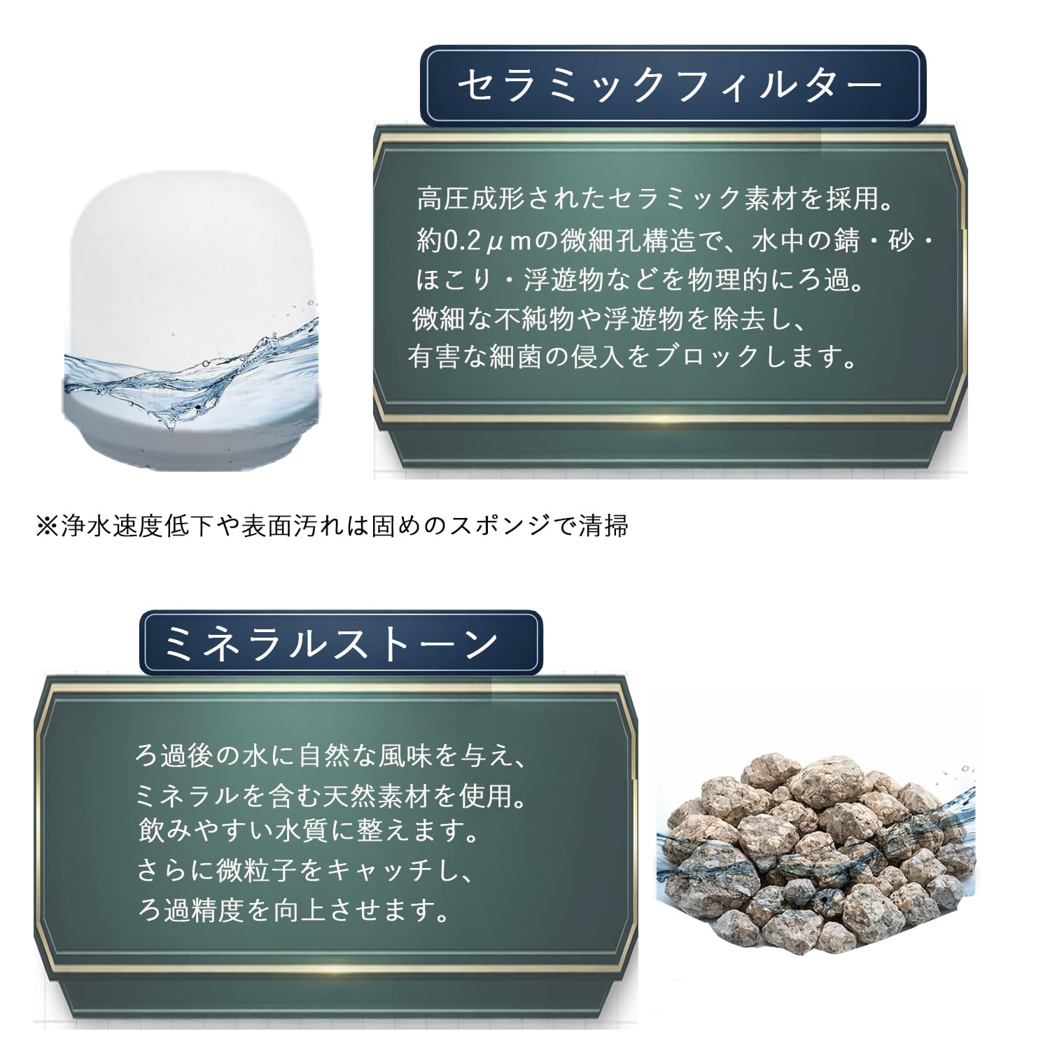 Amazon | 【TNAE】置き型浄水器 8層ろ過 多層式フィルターカートリッジ