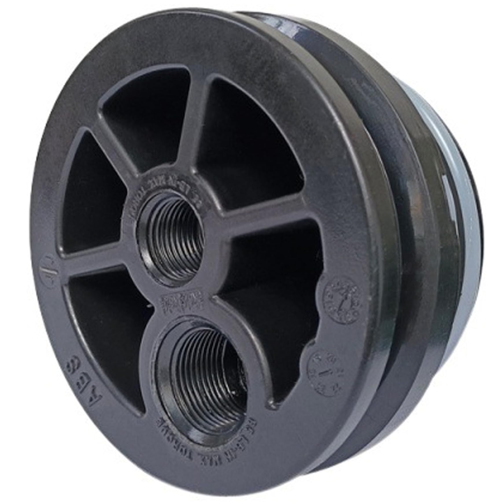 Sjfbebsy Black Membrane Cap End For 4Inch Bottom Diameter With 2 O-Rings For Ro Membrane Housing Pressure Vessel, Stainless Steel Material Rubber End Caps