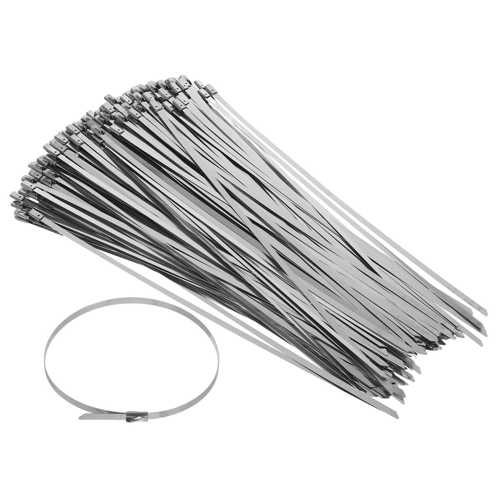Bridas de acero inoxidable autoblocantes resistentes para cercas y tejados