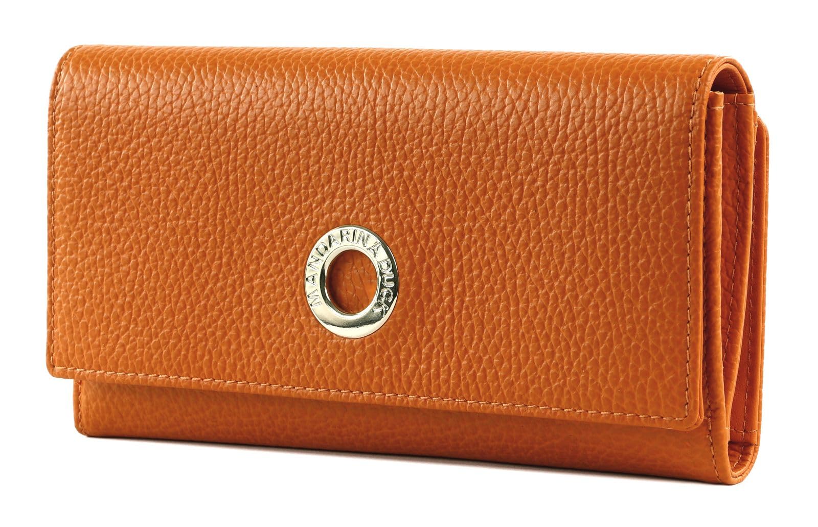 Mandarina Duck Women's Mellow Leather Wallet Billfold, Marmalade, One Size
