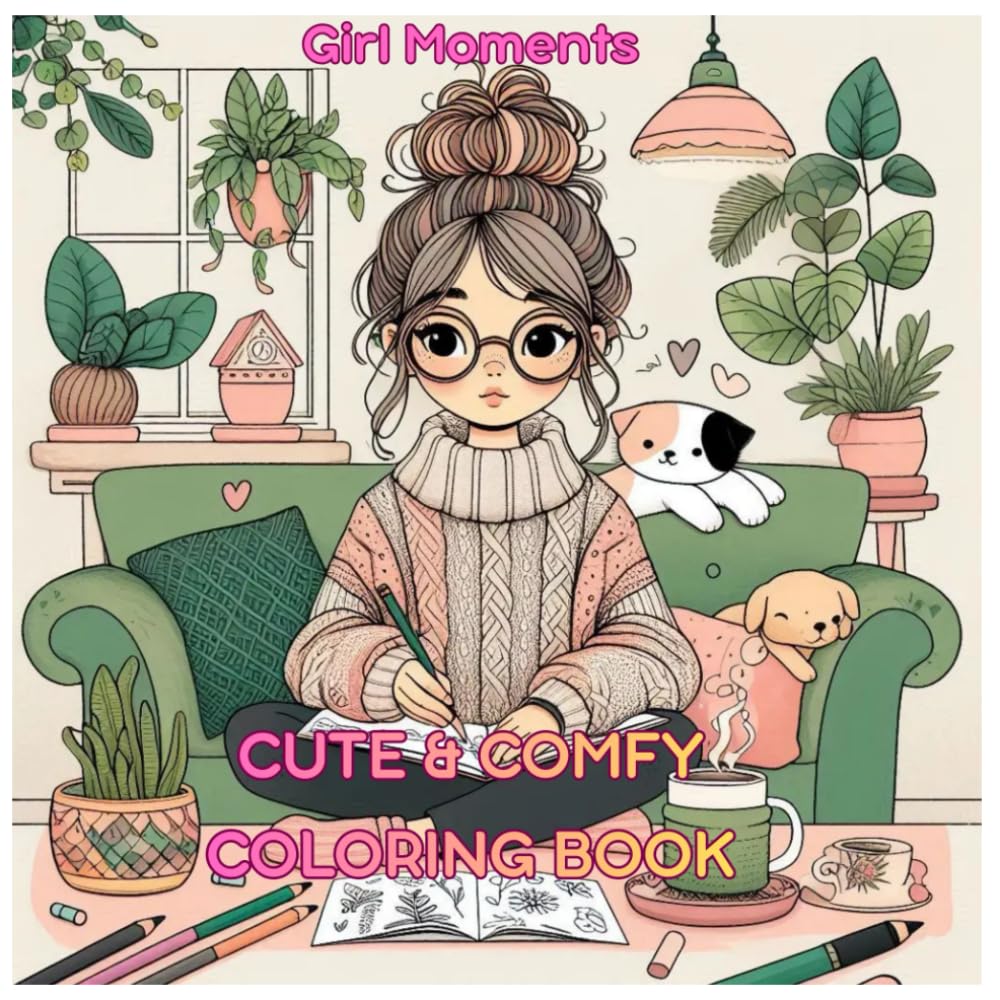 Girl Moments: CUTE & COMFY COLORING BOOK