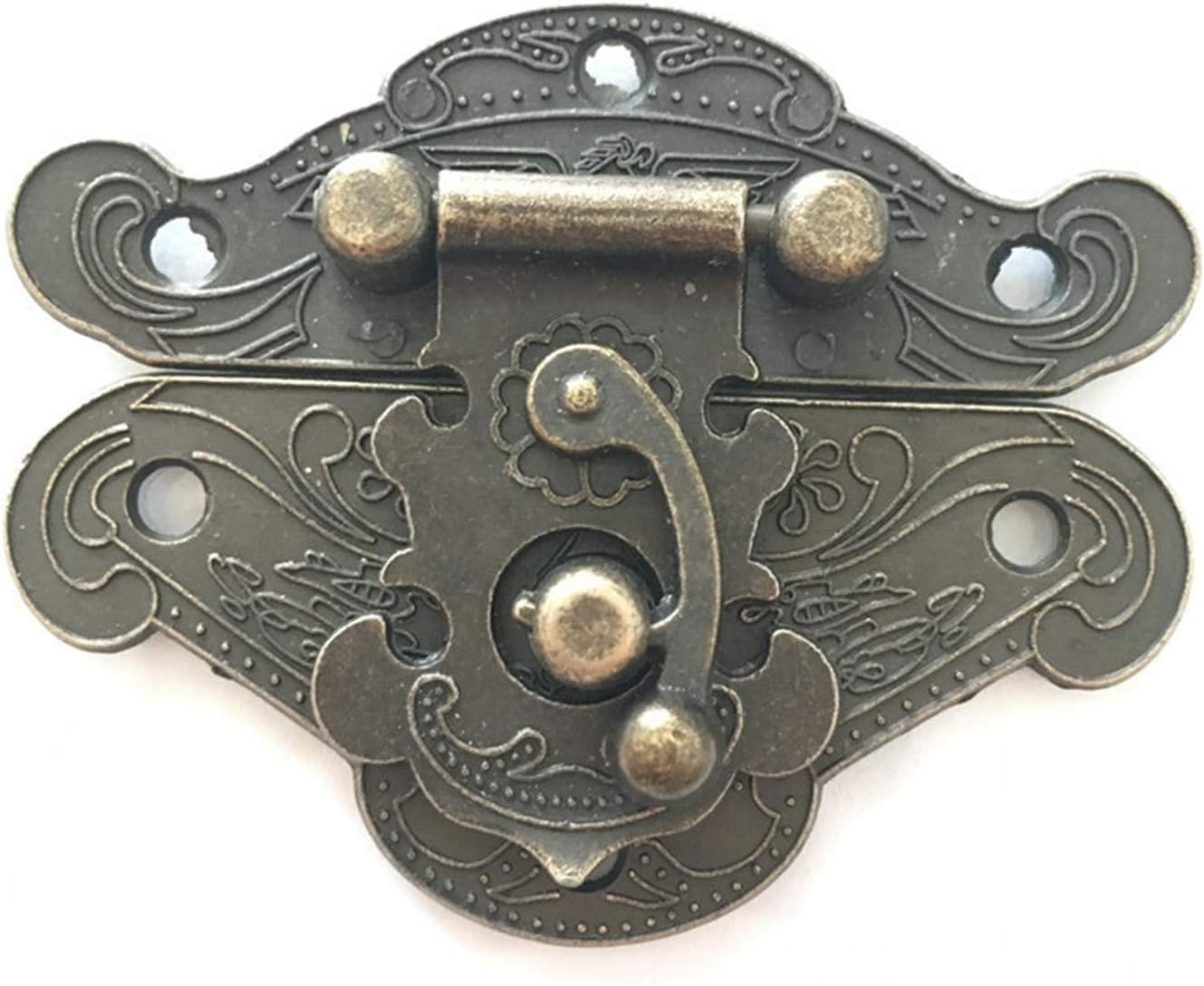 Stainless Steel Lock Buckle，Brass Hasp Clasp Latch Lock,66mm52mm Jewelry Wooden Case Box Lock Hardware Antique Bronze Hasp Locks