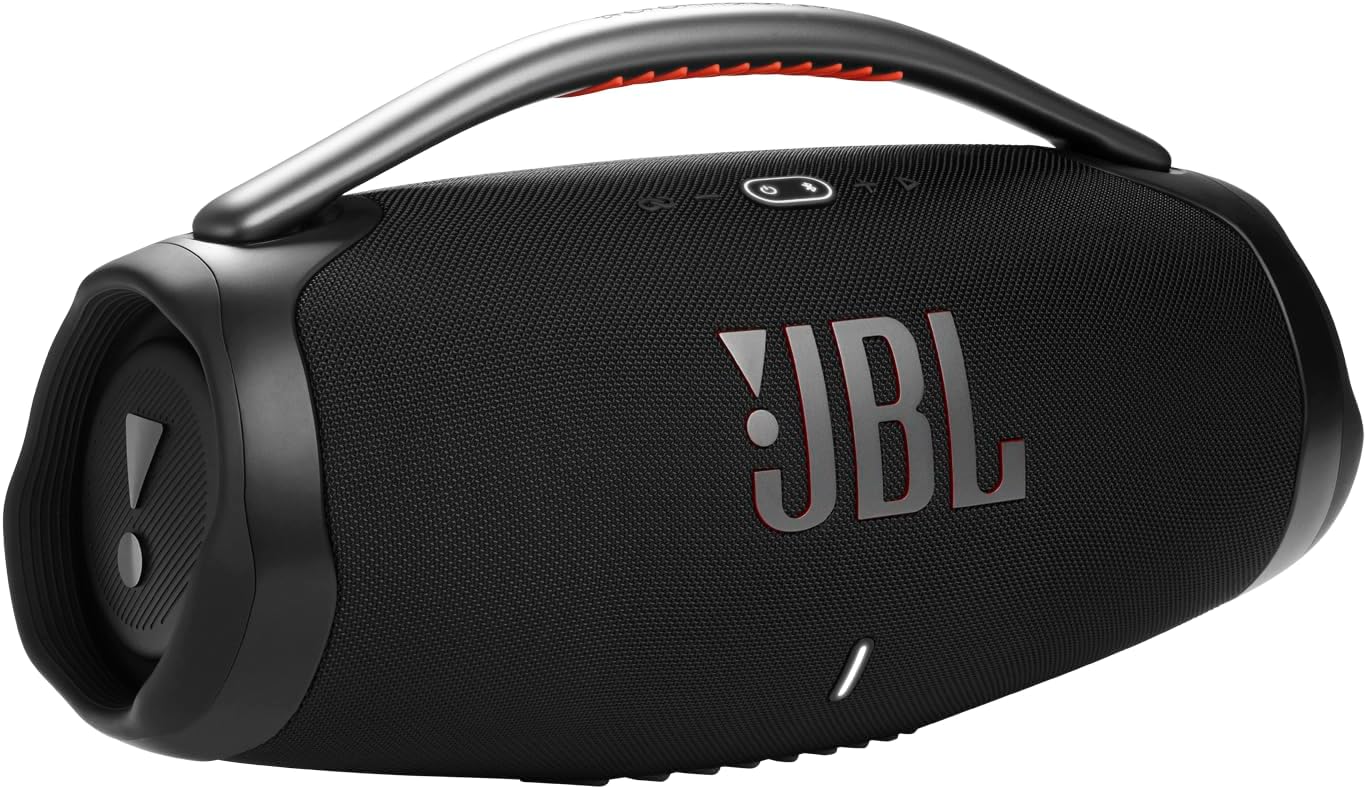 JBL Boombox 3 Black Portable Bluetooth Speaker with Massive Sound